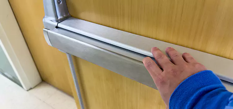 Installing a Push Bar on a Door Duncan